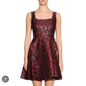 Diane Von Furstenberg Fit and Flare Jacquard Dress Size 10